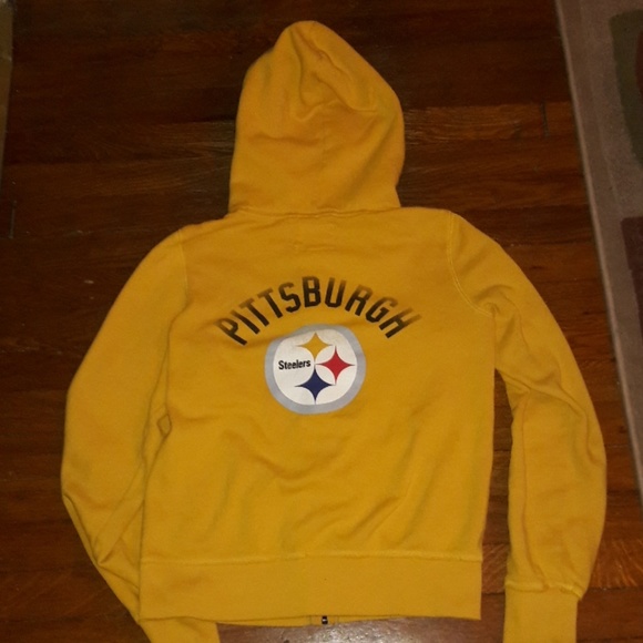 PINK Victoria's Secret Tops - 🎀VS PINK Steelers Hoodie🎀